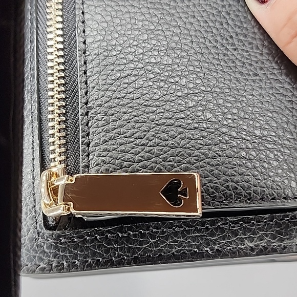 NWT Kate Spade Black Leather wallet - Picture 4 of 4